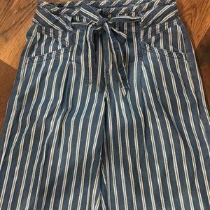 American Eagle Flare Leg Stripe Jeans